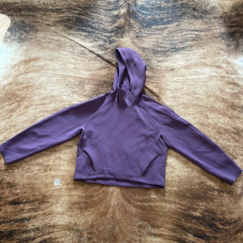 Cropped Eggplant Lululemon Hoodie